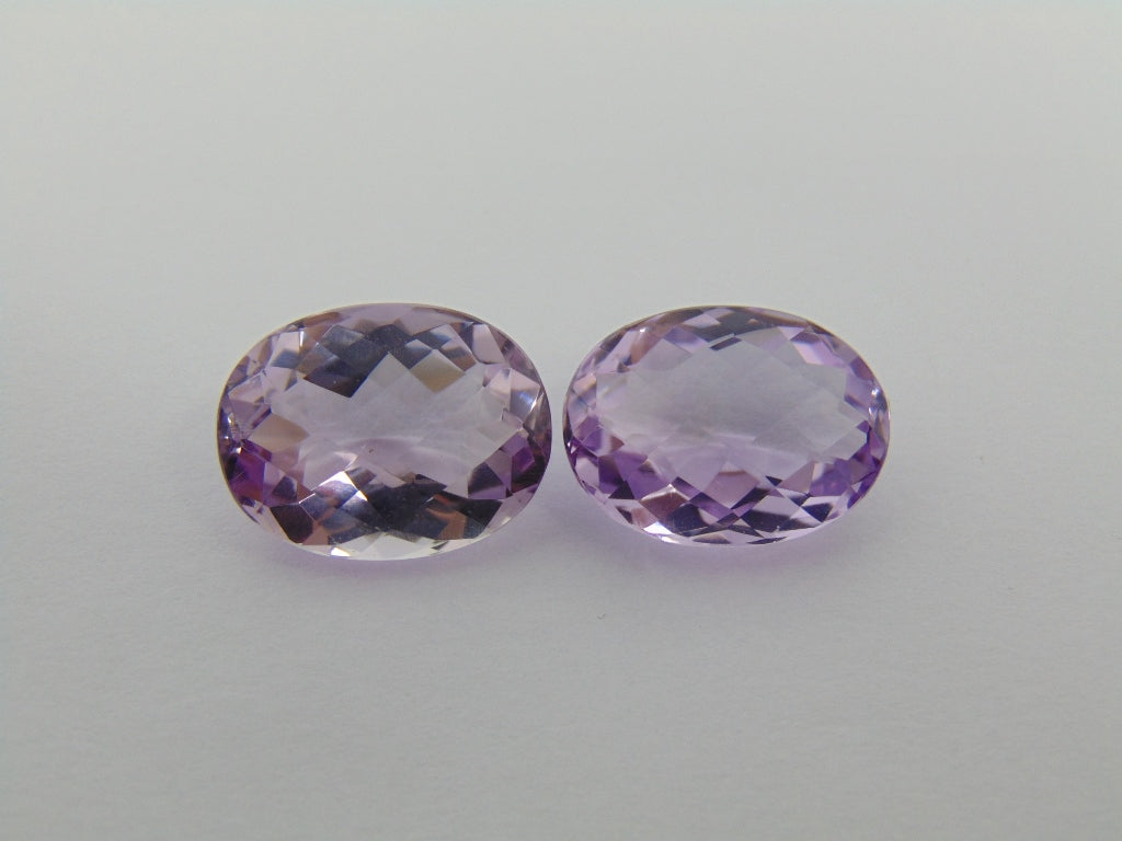 28.30ct Amethyst Pair 18x14mm