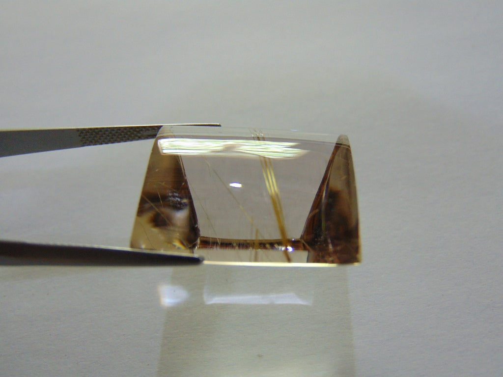 61.30ct Rutile Golden 25x23mm