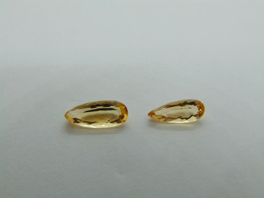 2.42ct Imperial Topaz 11x5mm 10x4mm