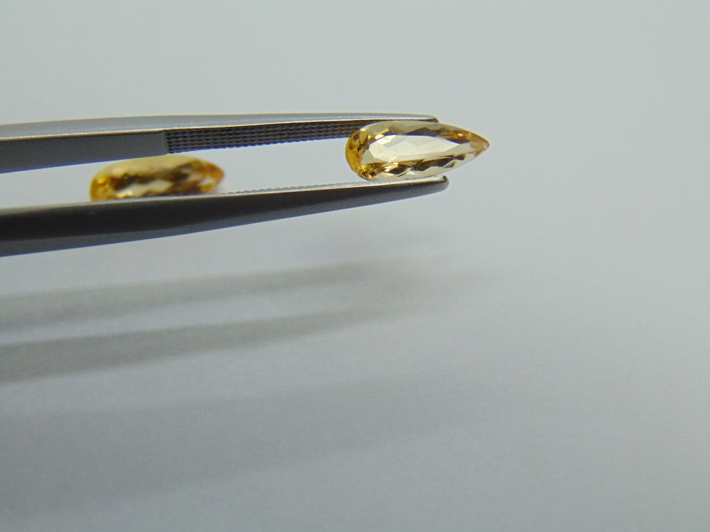 2.42ct Imperial Topaz 11x5mm 10x4mm