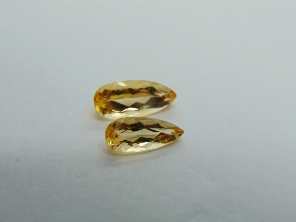 2.42ct Imperial Topaz 11x5mm 10x4mm