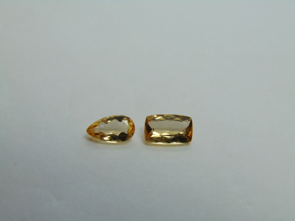 1.60ct Imperial Topaz 7x4mm 7x5mm