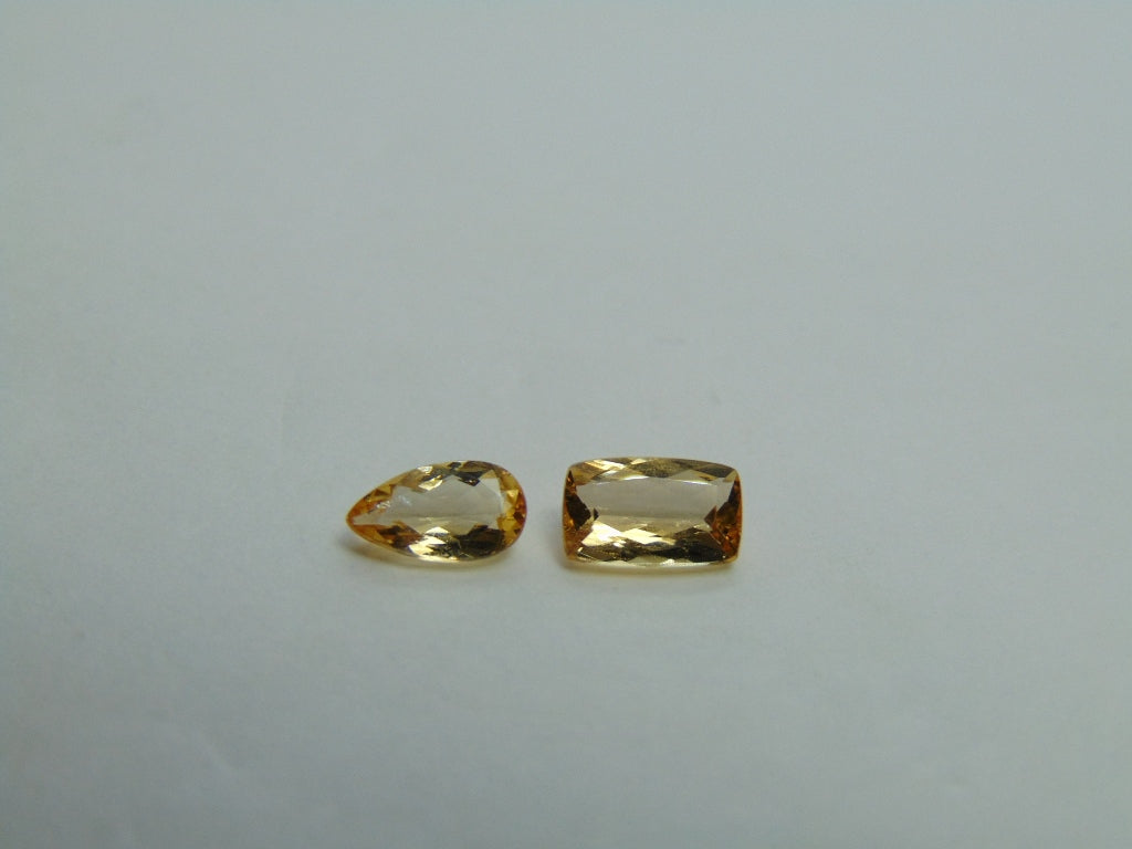 1.60ct Imperial Topaz 7x4mm 7x5mm