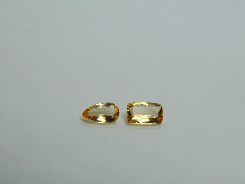 1.60ct Imperial Topaz 7x4mm 7x5mm