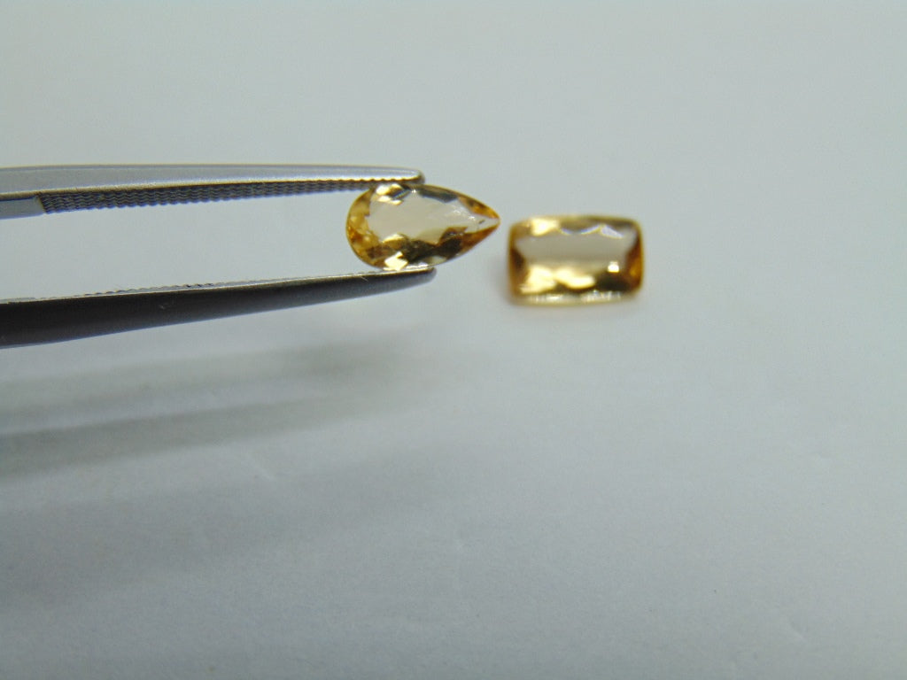 1.60ct Imperial Topaz 7x4mm 7x5mm