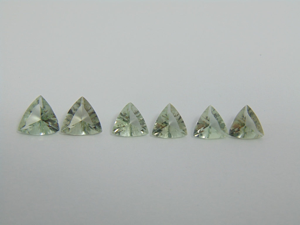 9.40cts Prasiolite (Pairs)