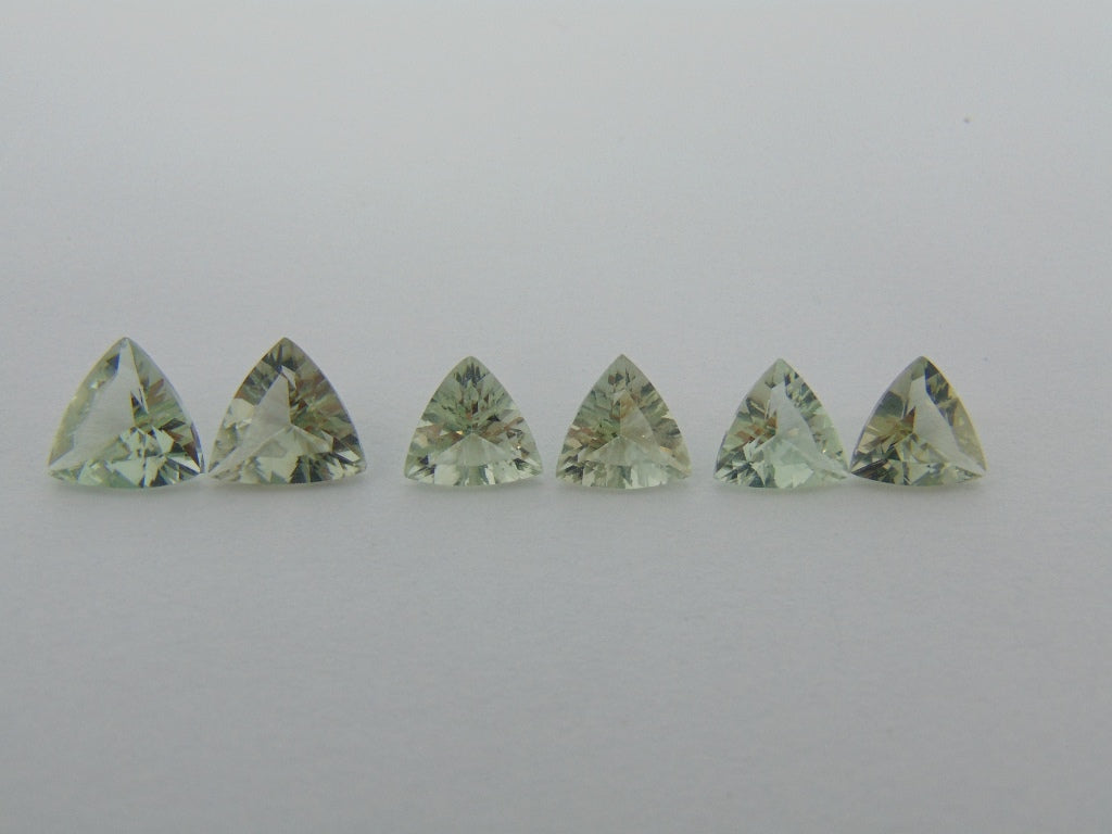 9.40cts Prasiolite (Pairs)