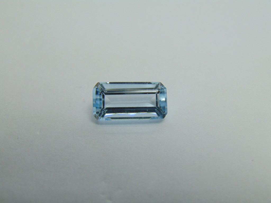 6.60ct Topázio Azul Natural 14x7mm