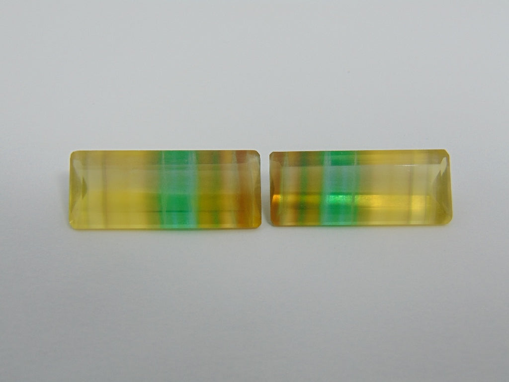 Fluorita de 86,20 cts (par)