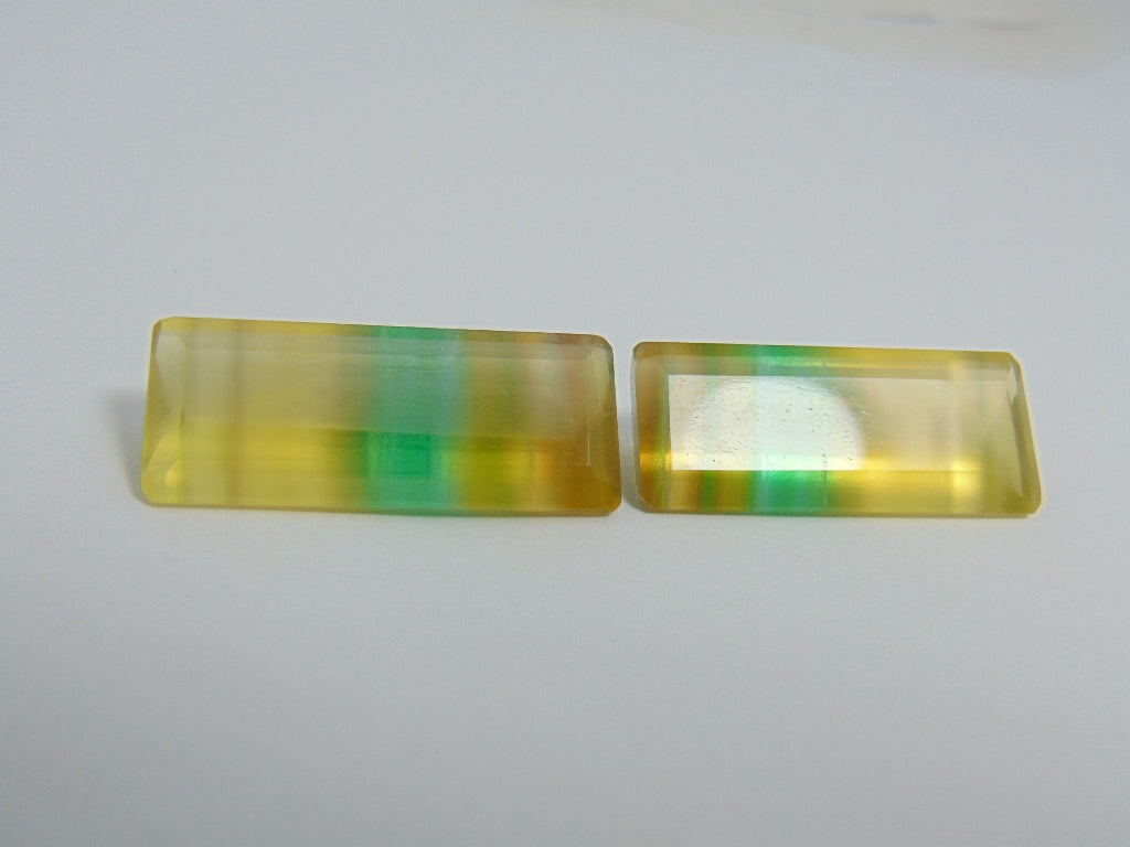 Fluorita de 86,20 cts (par)