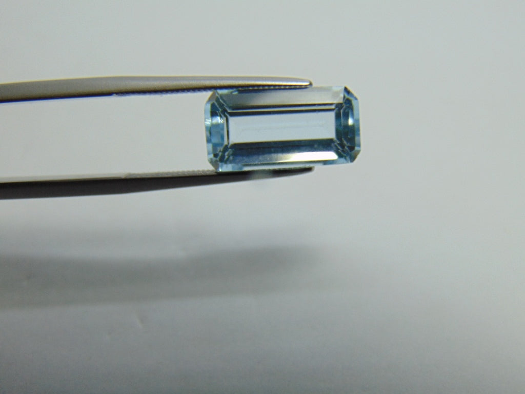 6.60ct Topázio Azul Natural 14x7mm