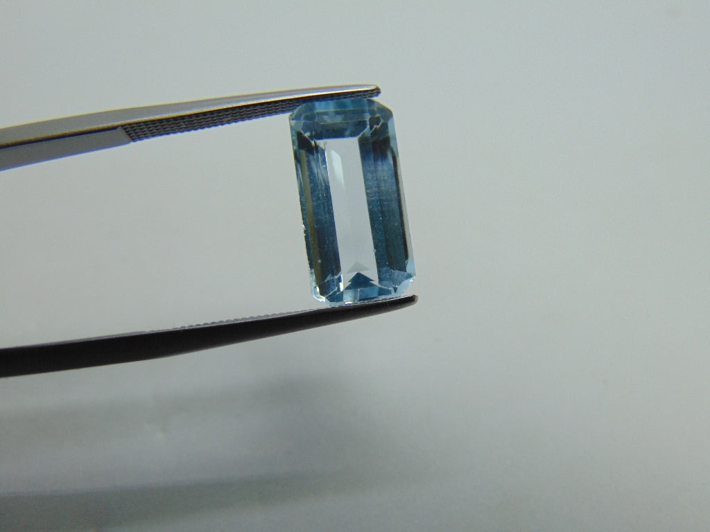 6.60ct Topázio Azul Natural 14x7mm