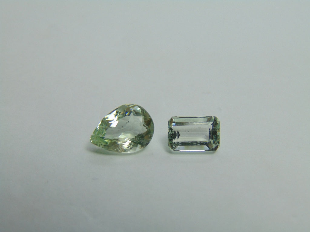 Berilo 2,85 quilates 8x5mm 10x7mm