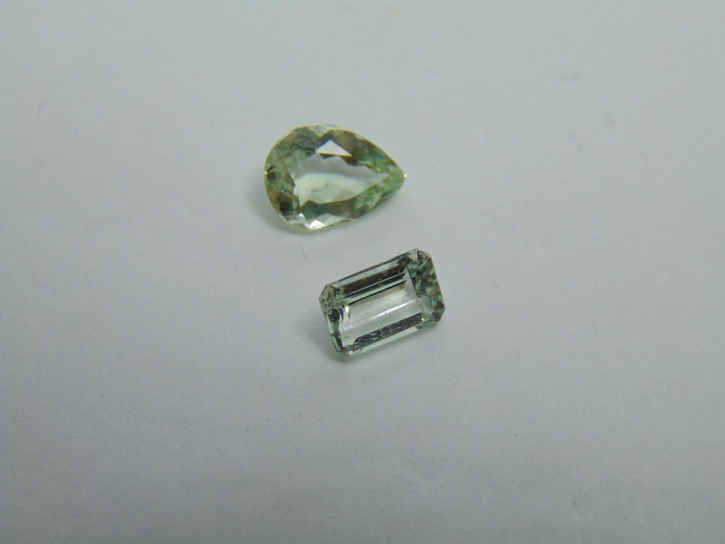 Berilo 2,85 quilates 8x5mm 10x7mm