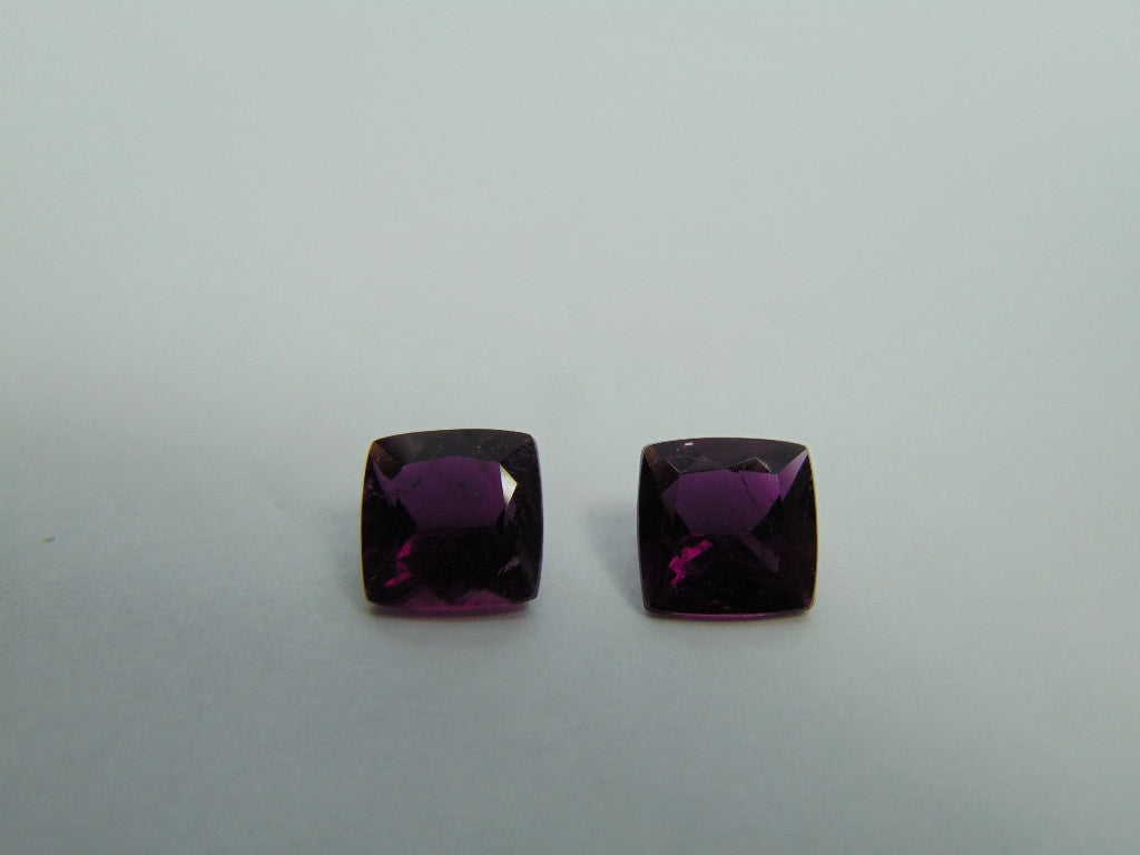 Par de Turmalina 6,49ct 9mm