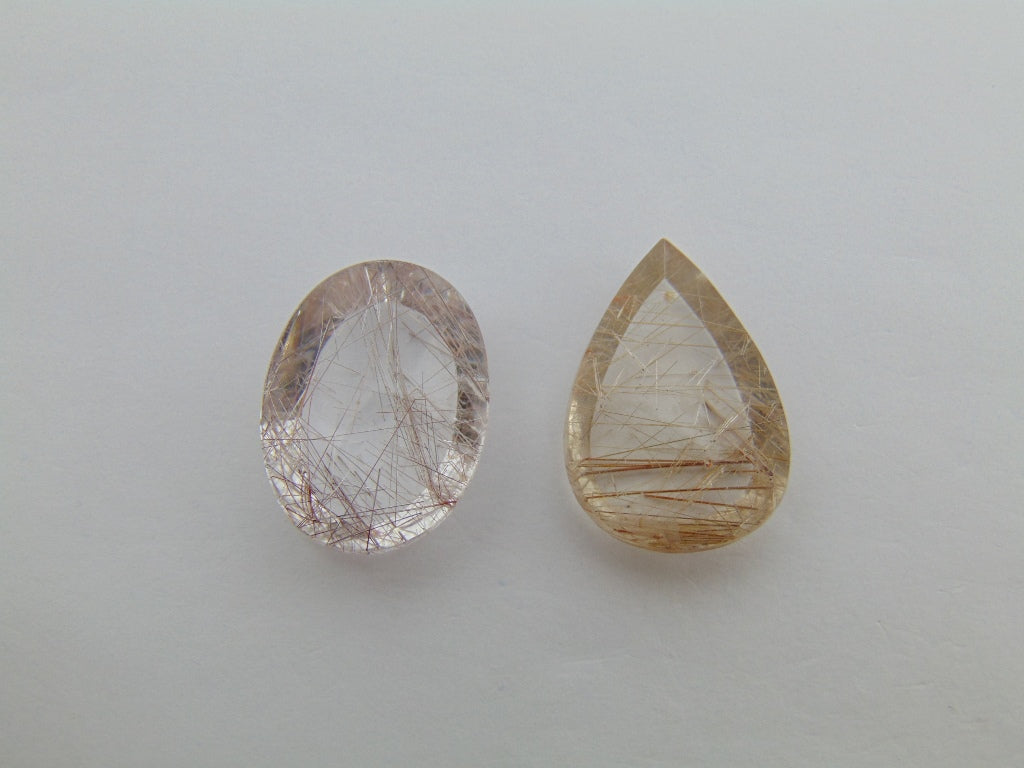 Inclusão de quartzo 29,50 ct 20x15mm 22x15mm