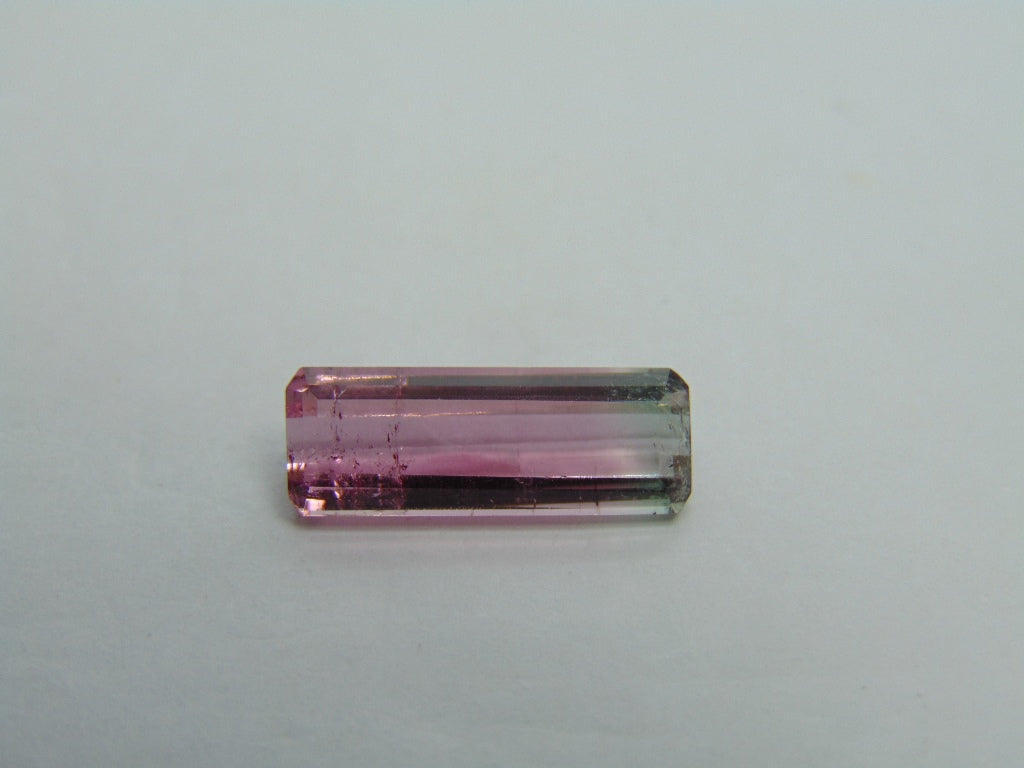 Turmalina Bicolor 4,40ct 17x6mm