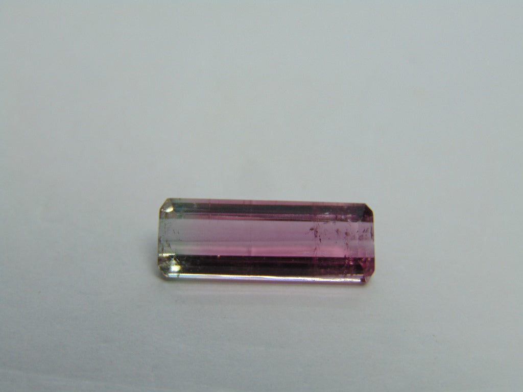 Turmalina Bicolor 4,40ct 17x6mm