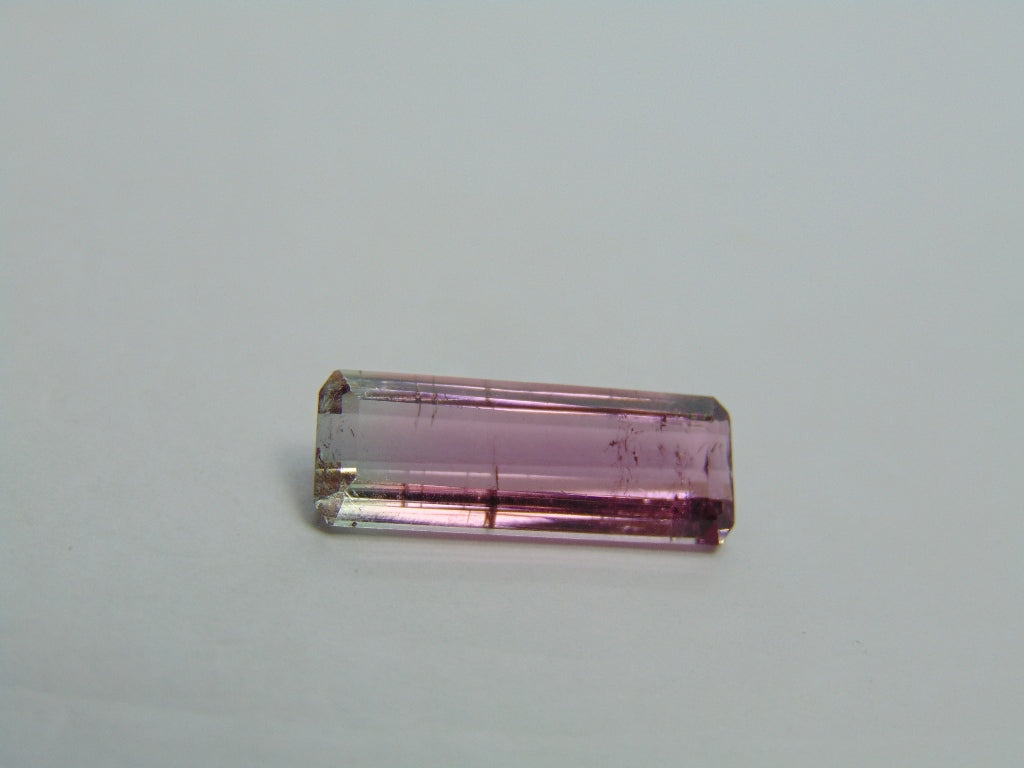 Turmalina Bicolor 4,40ct 17x6mm