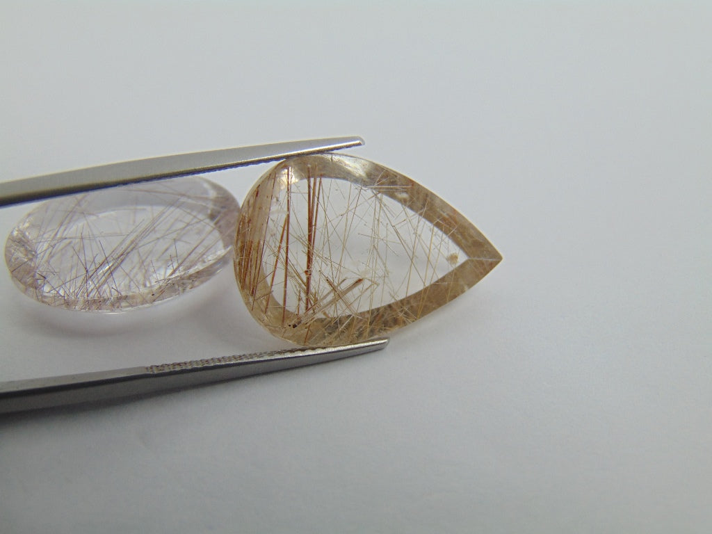 Inclusão de quartzo 29,50 ct 20x15mm 22x15mm