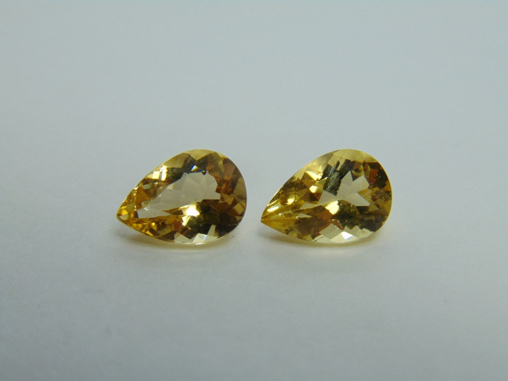 Par de Berilo 4,19ct 11x8mm 