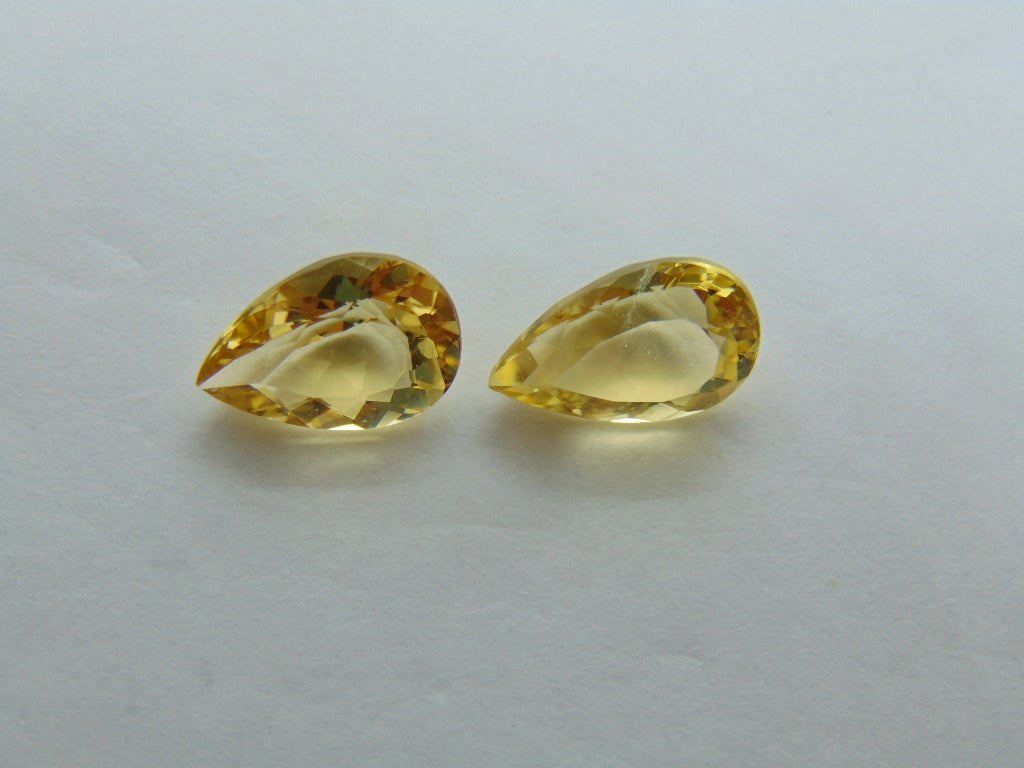 Par de Berilo 4,19ct 11x8mm 