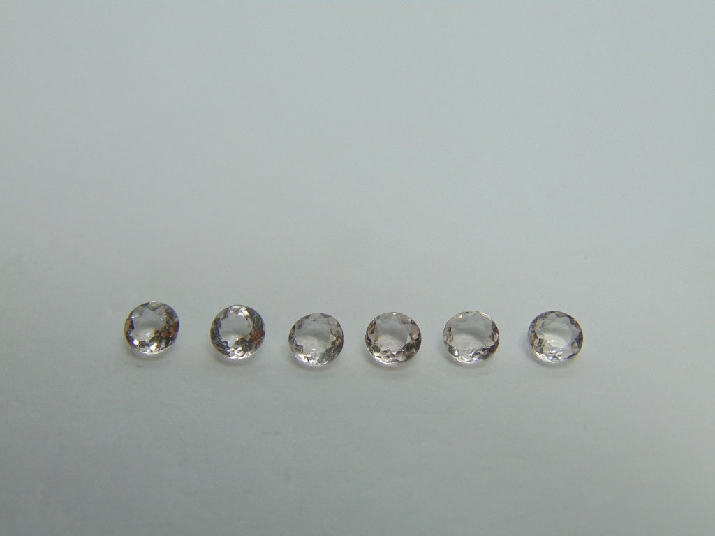 Morganita 2,60 ct calibrada 5 mm