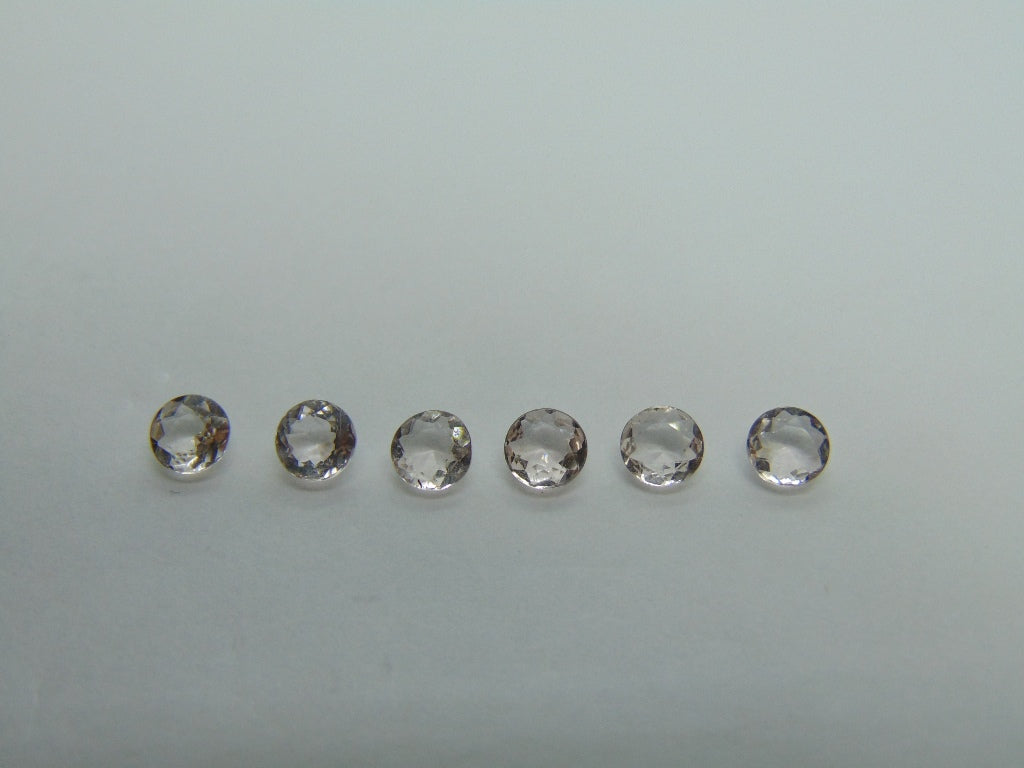 Morganita 2,60 ct calibrada 5 mm