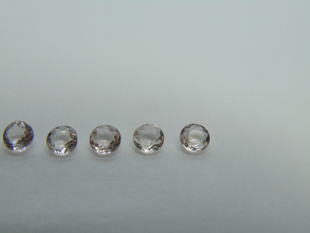 Morganita 2,60 ct calibrada 5 mm