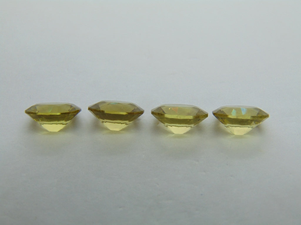 9,15 quilates de quartzo verde ouro calibrado 10x8 mm