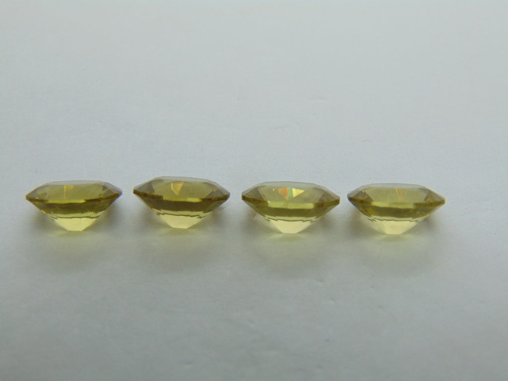 9,15 quilates de quartzo verde ouro calibrado 10x8 mm