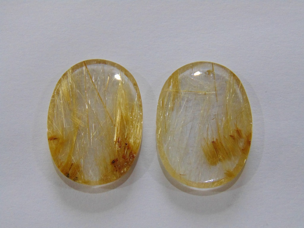 58.20ct Rutile Pair 31x23mm