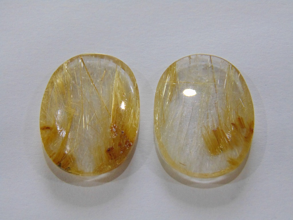 58.20ct Rutile Pair 31x23mm