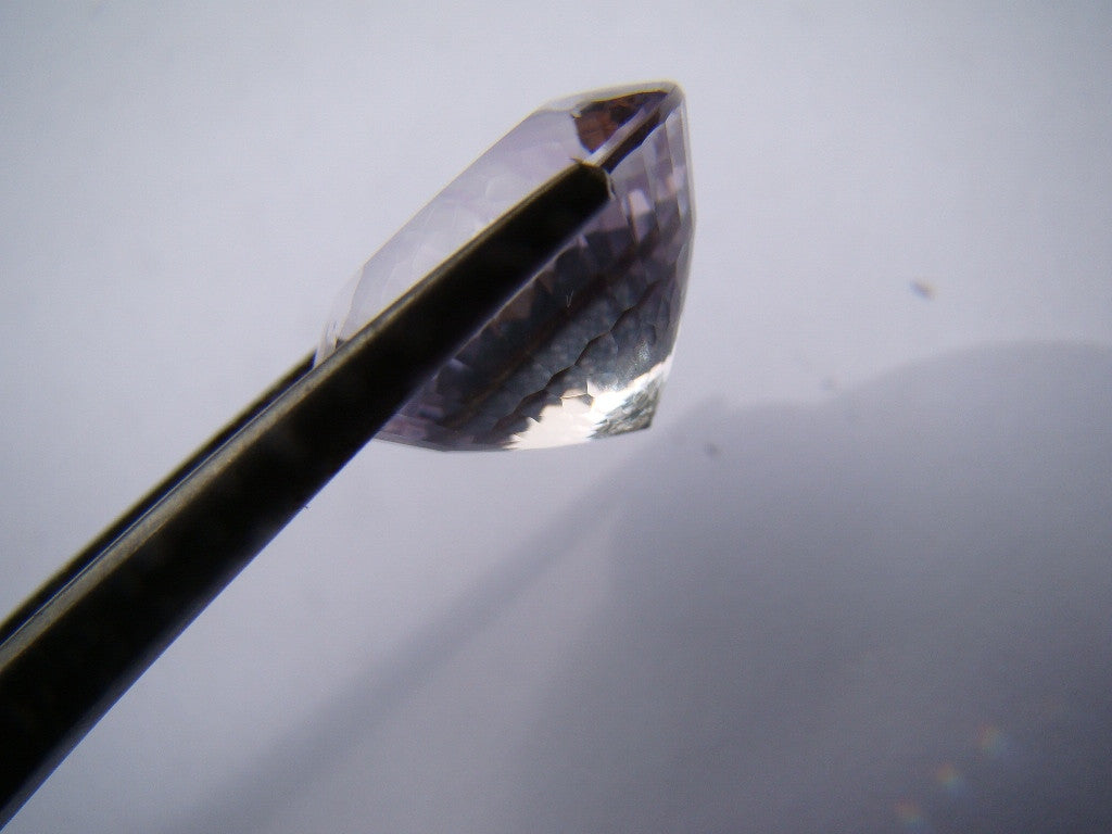 17ct Cristal Limpo Com Tom de Roxo 16x11mm
