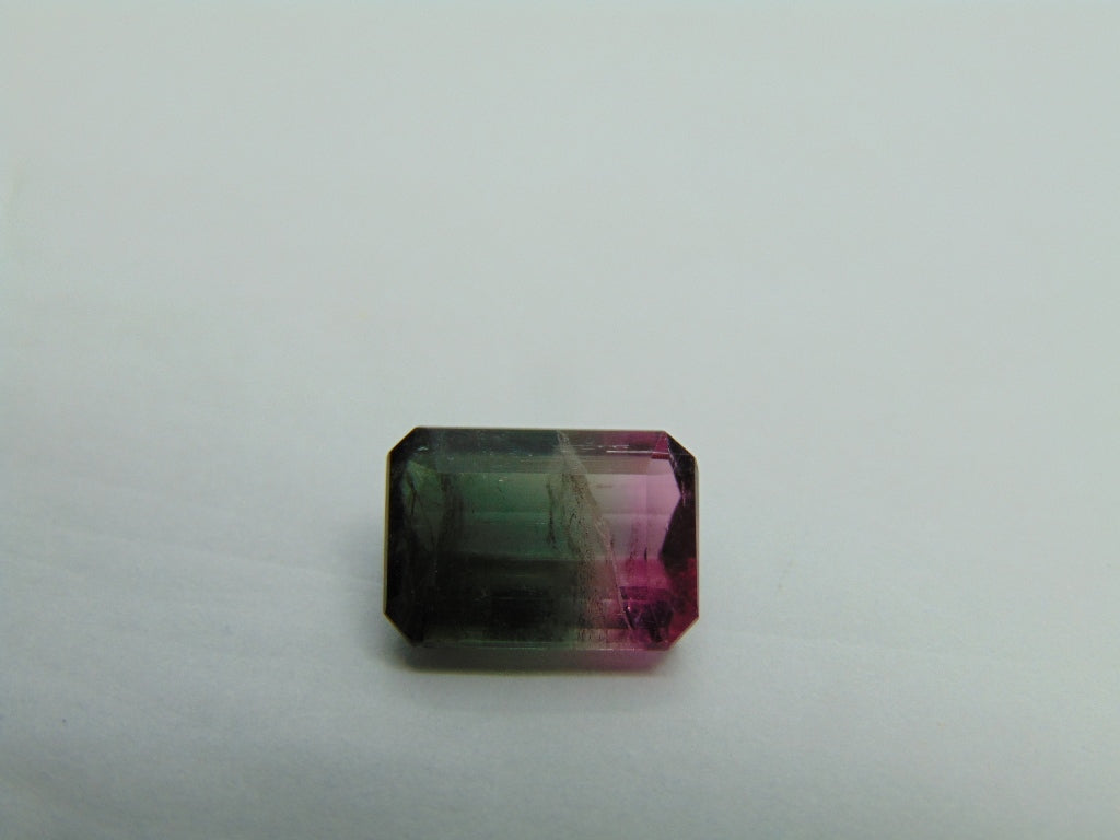 Turmalina Bicolor 3,75ct 11x8mm