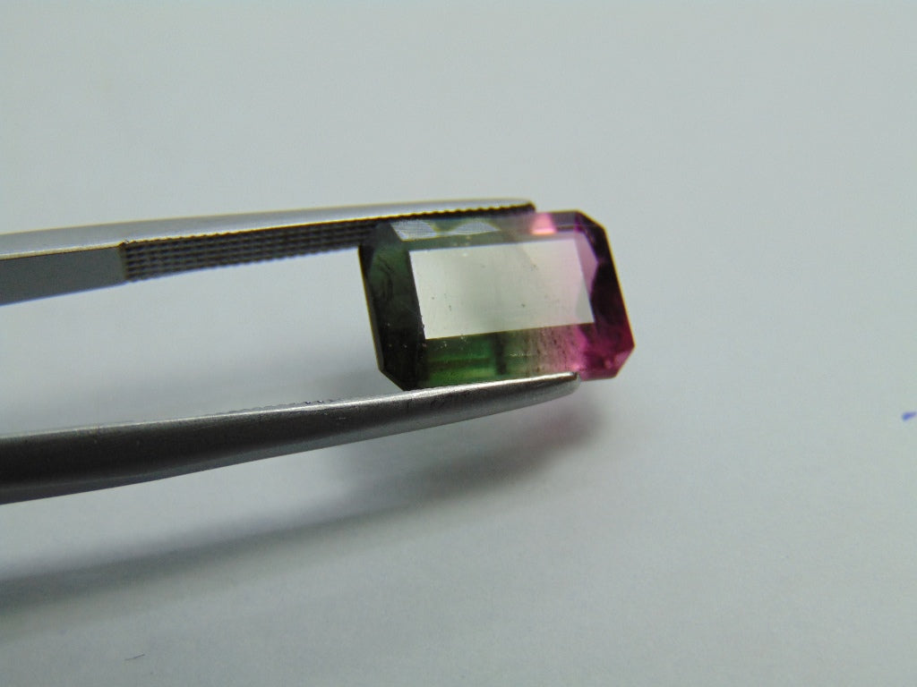 Turmalina Bicolor 3,75ct 11x8mm