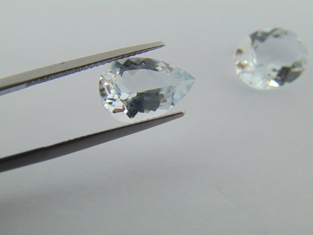 10,70 ct Aquamarine 13x10mm 13x9mm