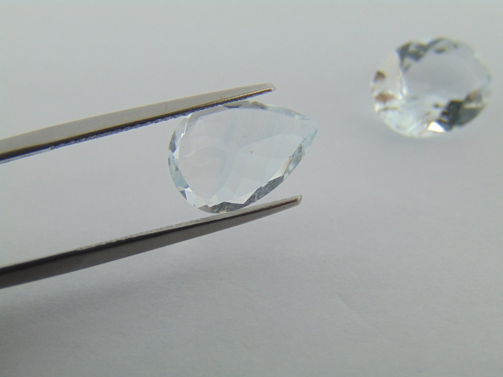 10,70 ct Aquamarine 13x10mm 13x9mm