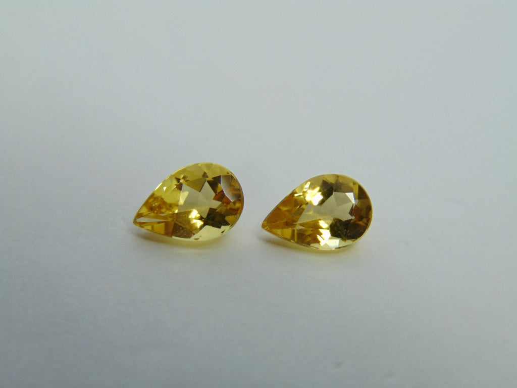 2.30ct Beryl Pair 9x6mm