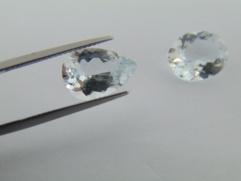 10,70 ct Aquamarine 13x10mm 13x9mm