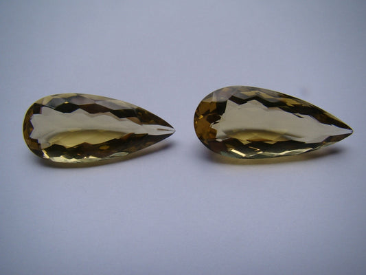 42.50ct Green Gold Pair 31x14mm