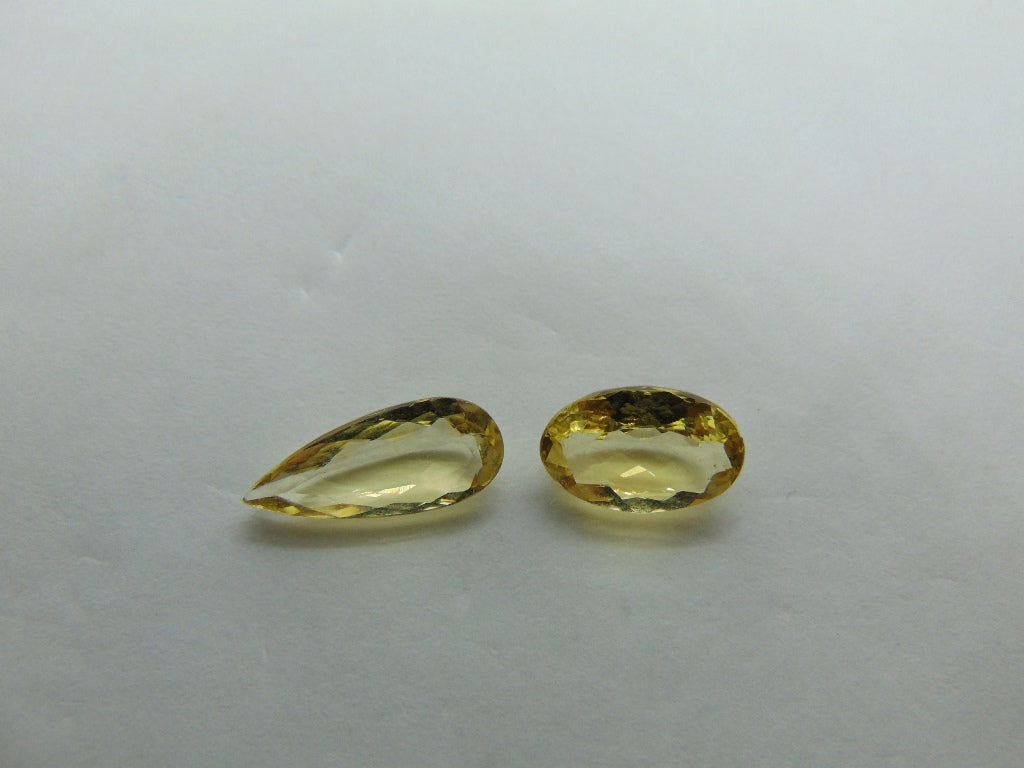 4.35ct Beryl 15x6mm 11x8mm