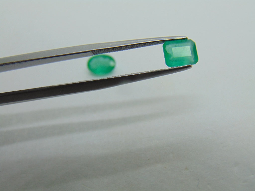 1,60ct Esmeralda 7x5mm 6x5mm