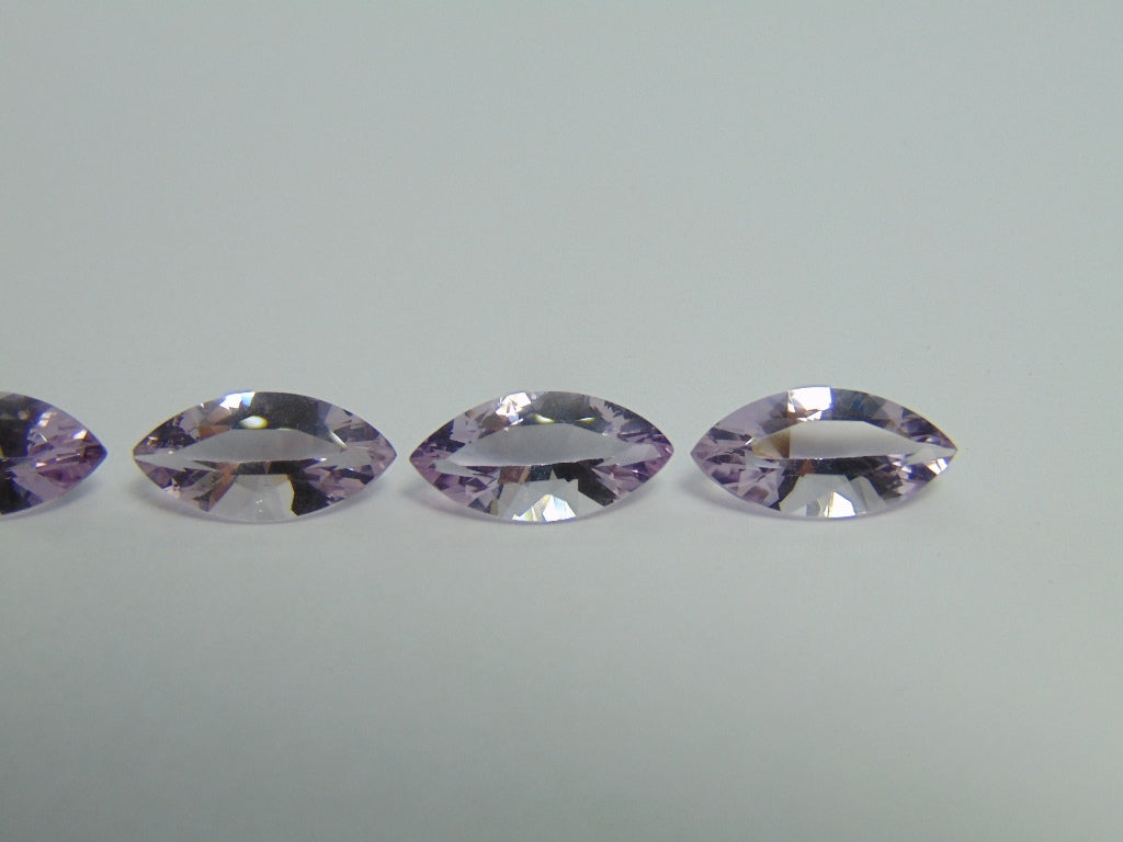 14,60ct Rosa Ametista França Calibrado 16x8mm