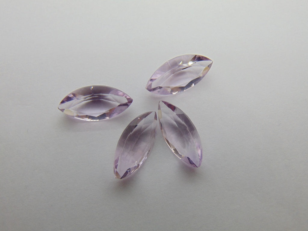 14.60ct Amethyst Rose France Calibrated 16x8mm