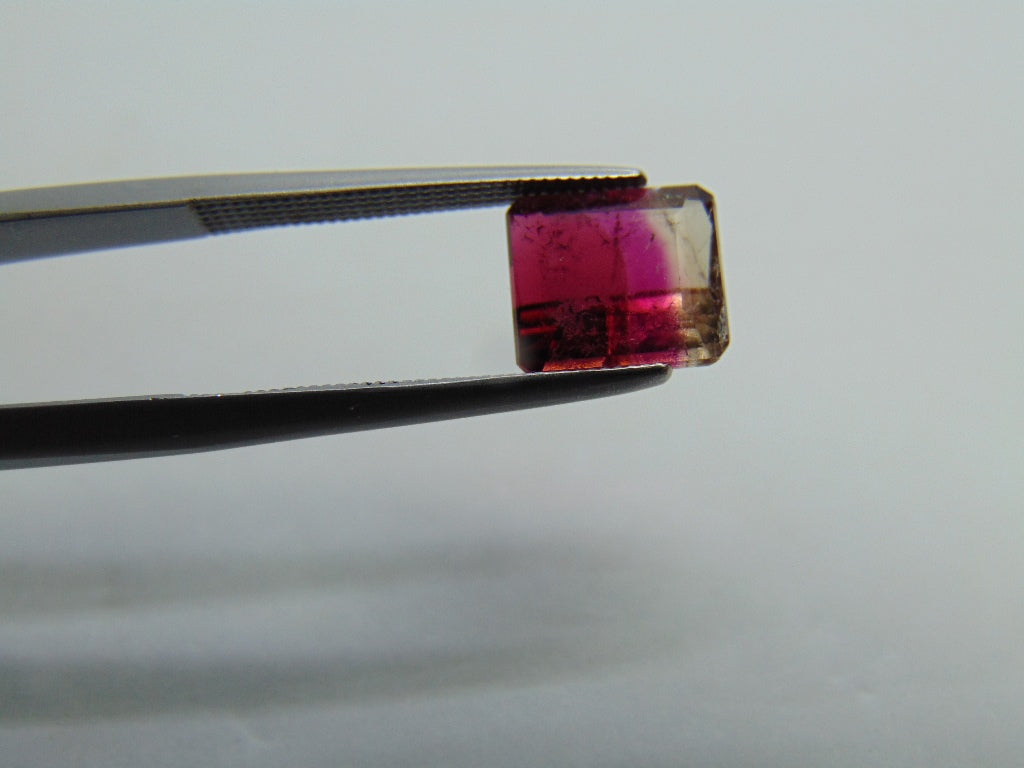 Turmalina Bicolor 2,59ct 8x7mm