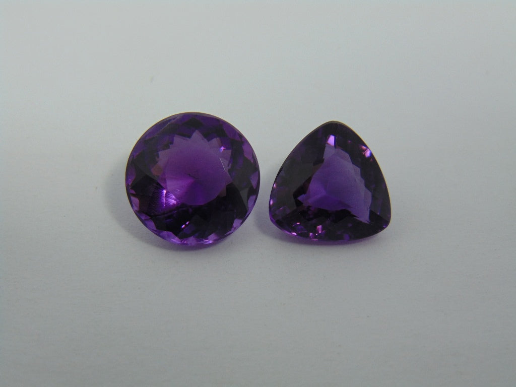 21.30ct Amethyst 15mm 14mm