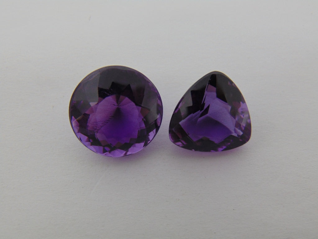 21.30ct Amethyst 15mm 14mm