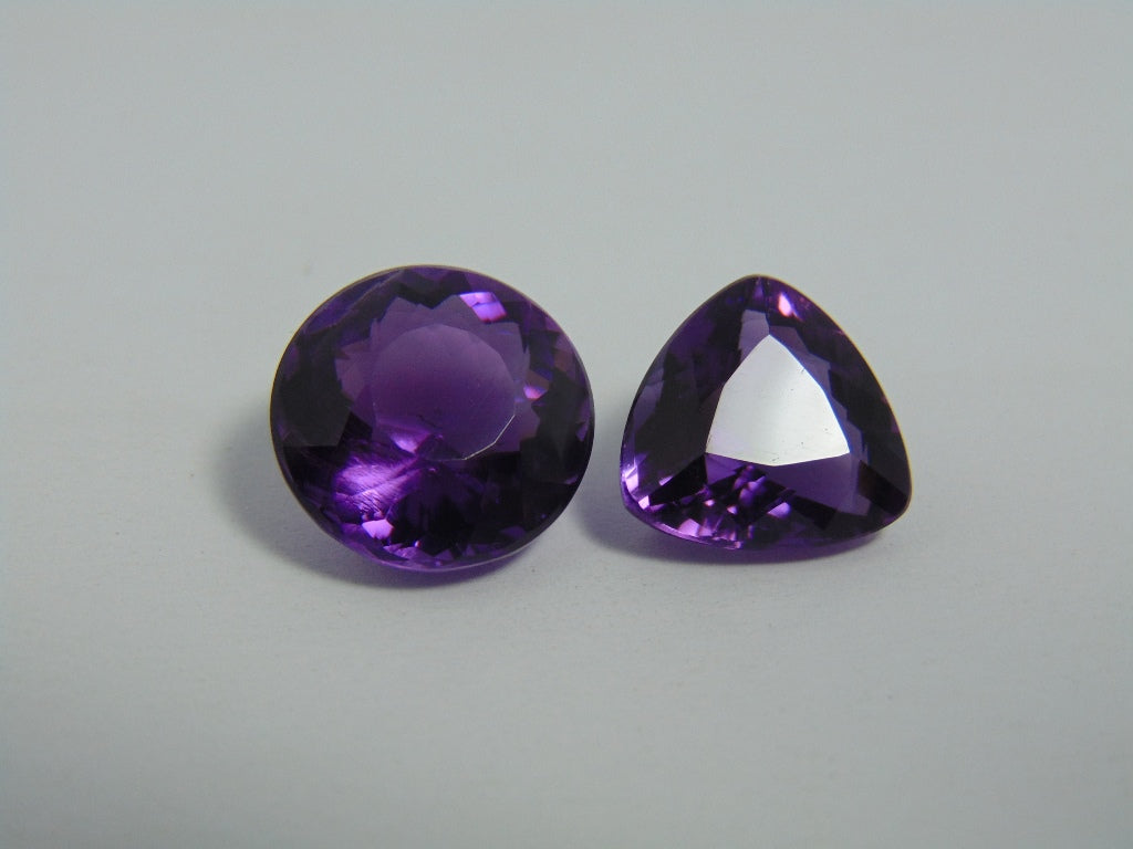 21.30ct Amethyst 15mm 14mm