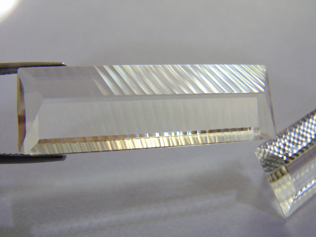 63ct Quartzo Cristal Par 41x13mm